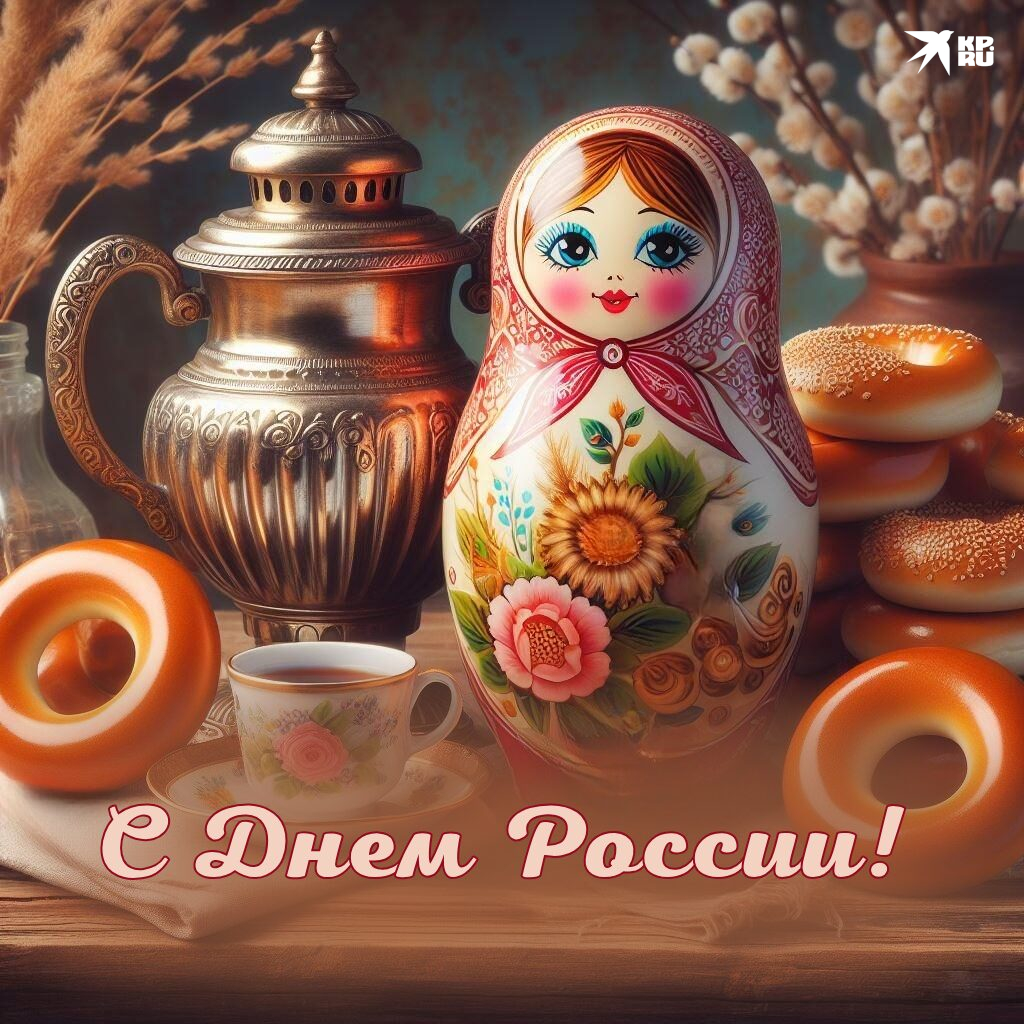 Красивые картинки и открытки на День России с поздравлениями