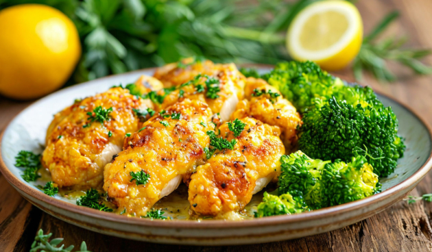 Брокколи с куриным филе