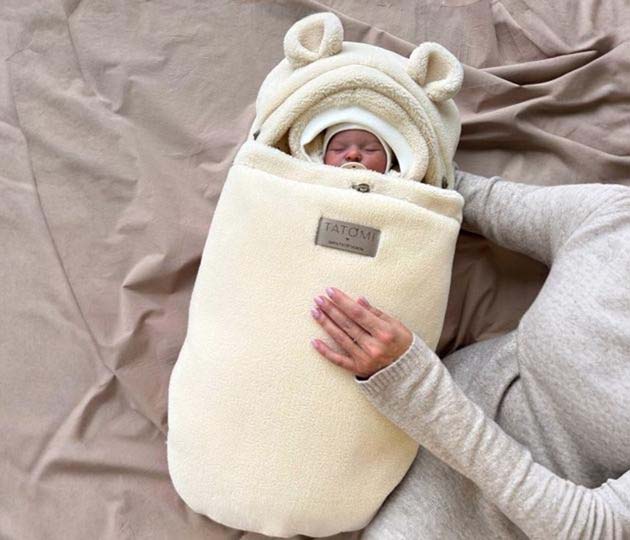 Меховой конверт-кокон TATOMI