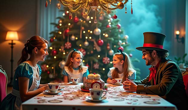 В стиле «Алисы в Стране Чудес»