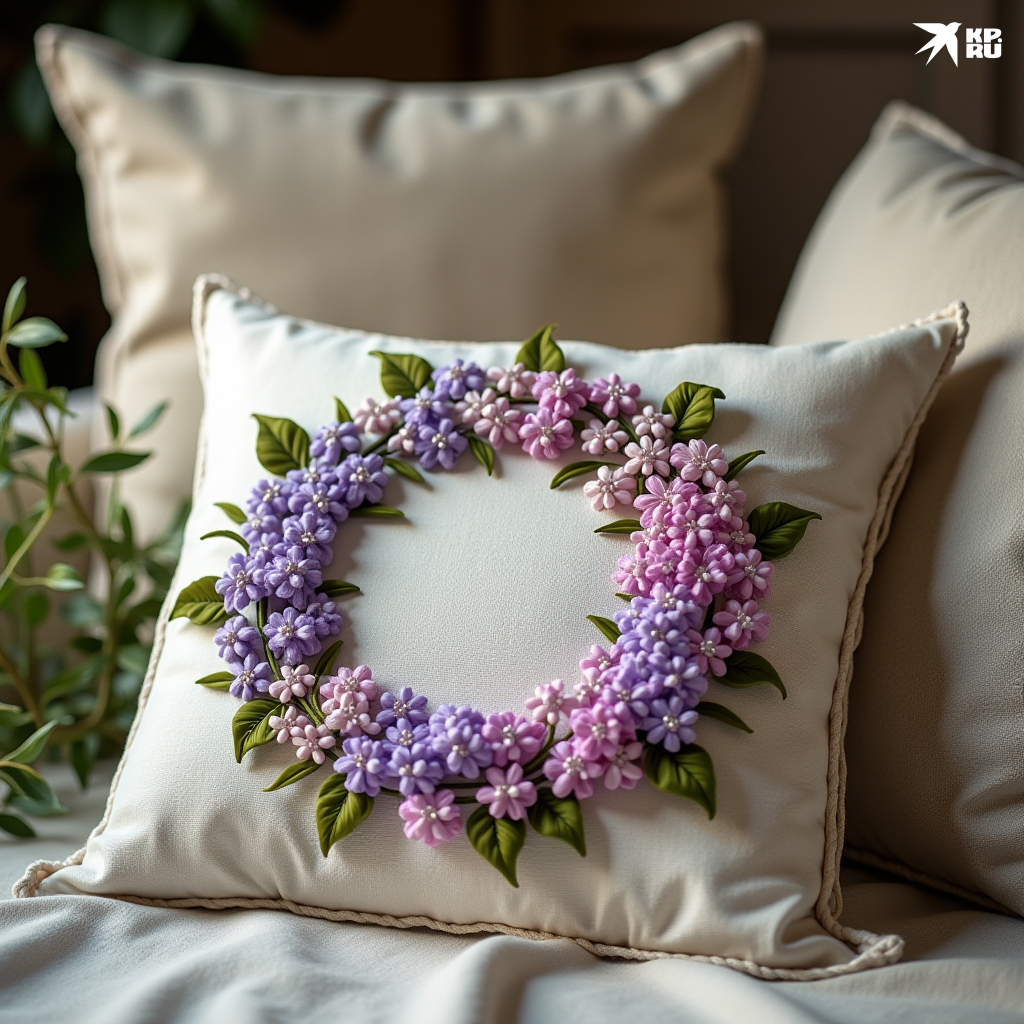 Картинки, фото с вышивкой лентами для вдохновения