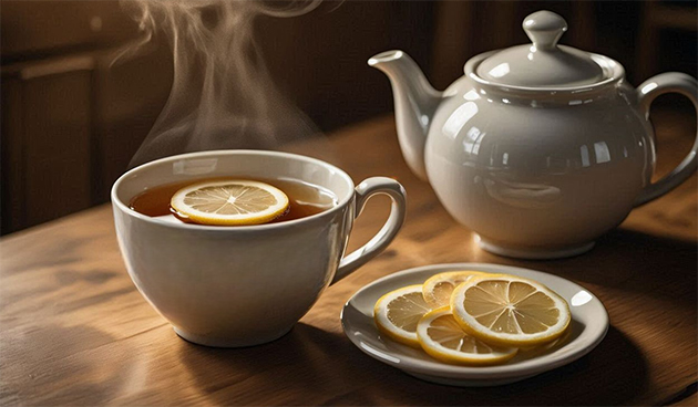 Чай с лимоном