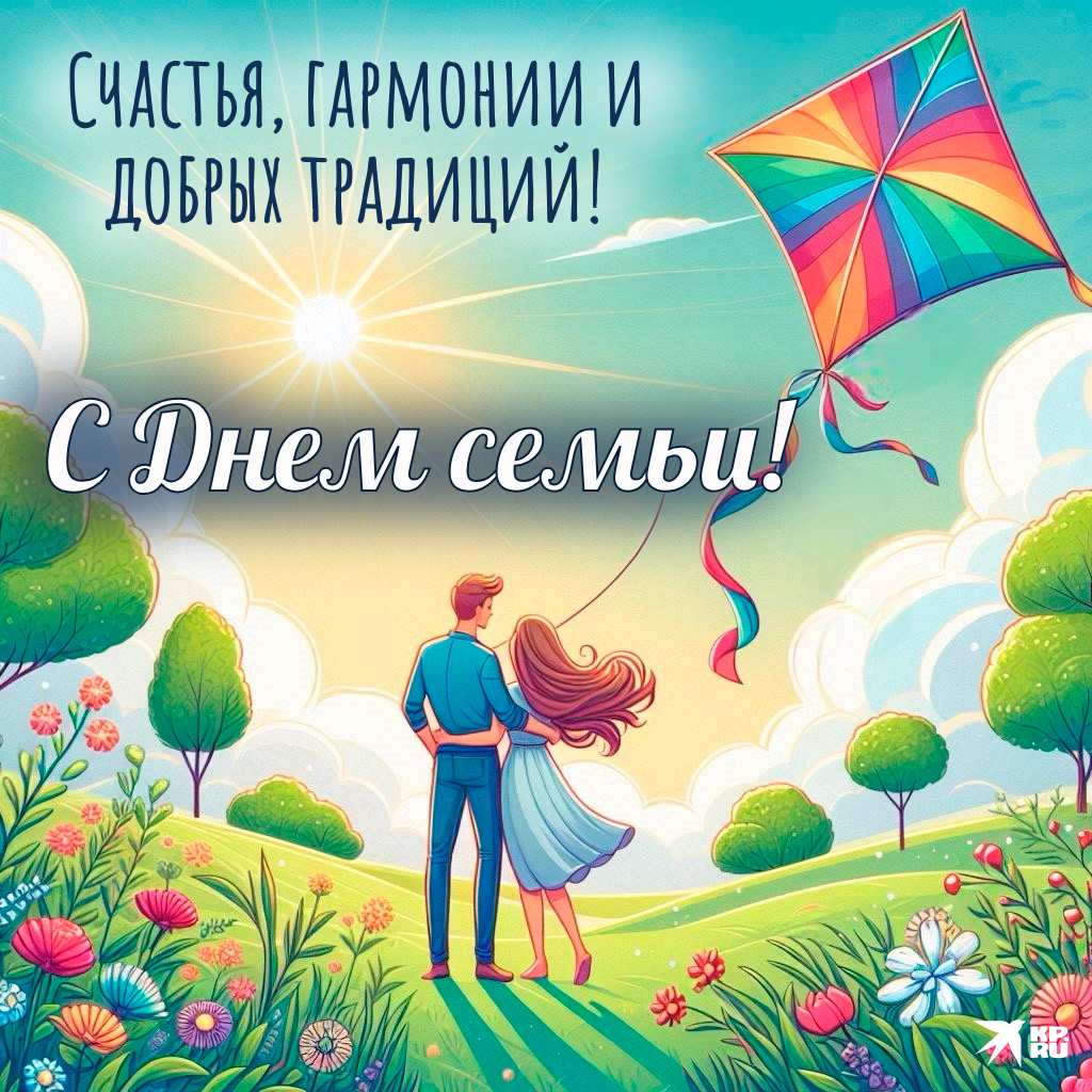 Популярные открытки «С Днем семьи, любви и верности»