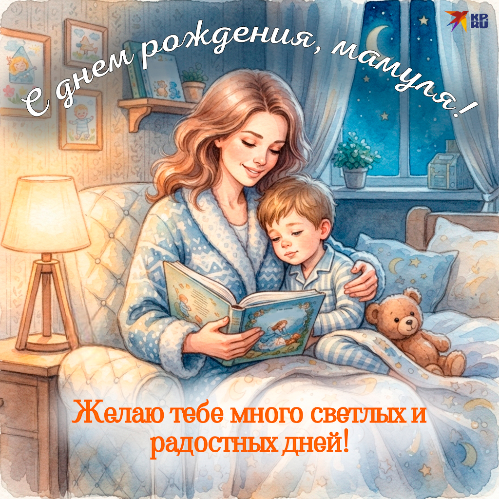 Бесплатные открытки и картинки «С днем рождения» маме от детей