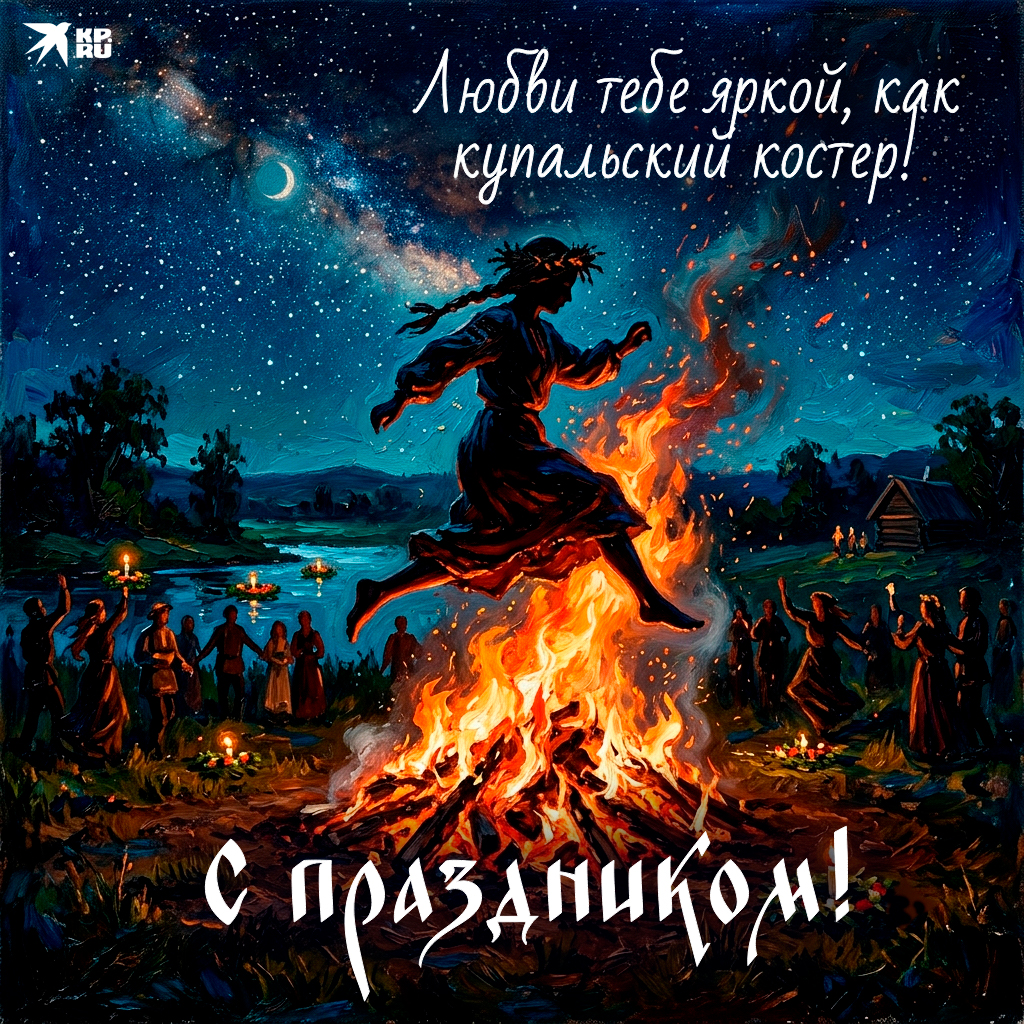 Популярные открытки на Ивана Купалу