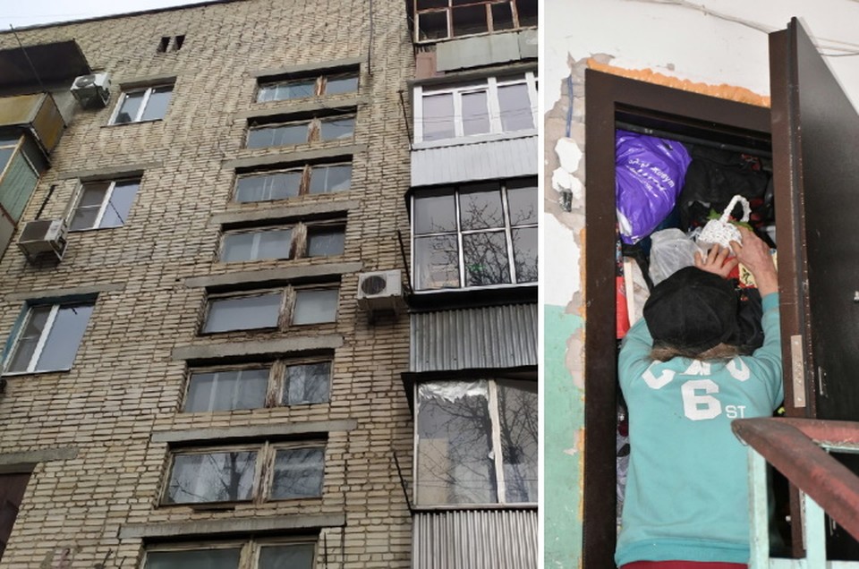 Ростовчане жалуются на 89-летнюю бабушку, устроившую свалку у себя в квартире.