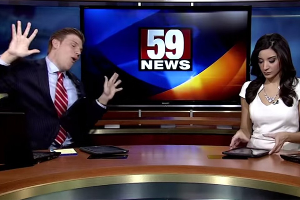 Ведущий новостей станцевал в прямом эфире