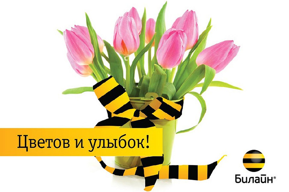 Отправить открытку билайну