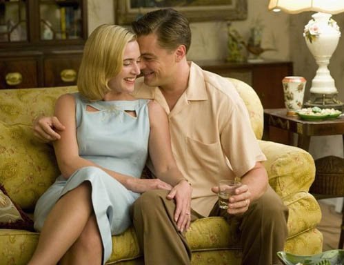 С Леонардо Ди Каприо в фильме "Дорога перемен". После этой картины Кейт рассталась с мужем, режиссером Сэмом Мендесом.