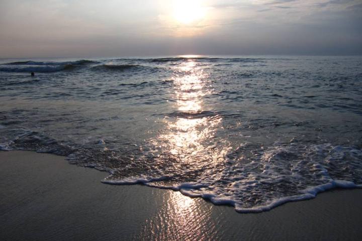 Закат на Балтийском море.