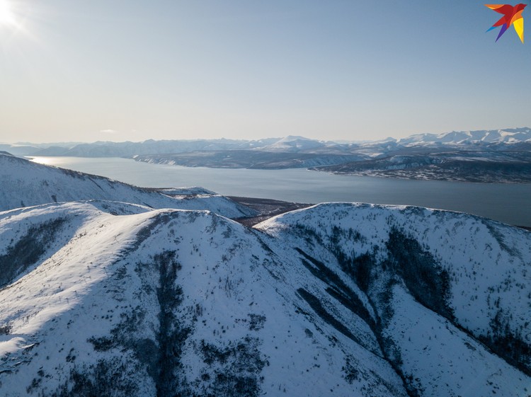 Вид на колыму с вертолета.