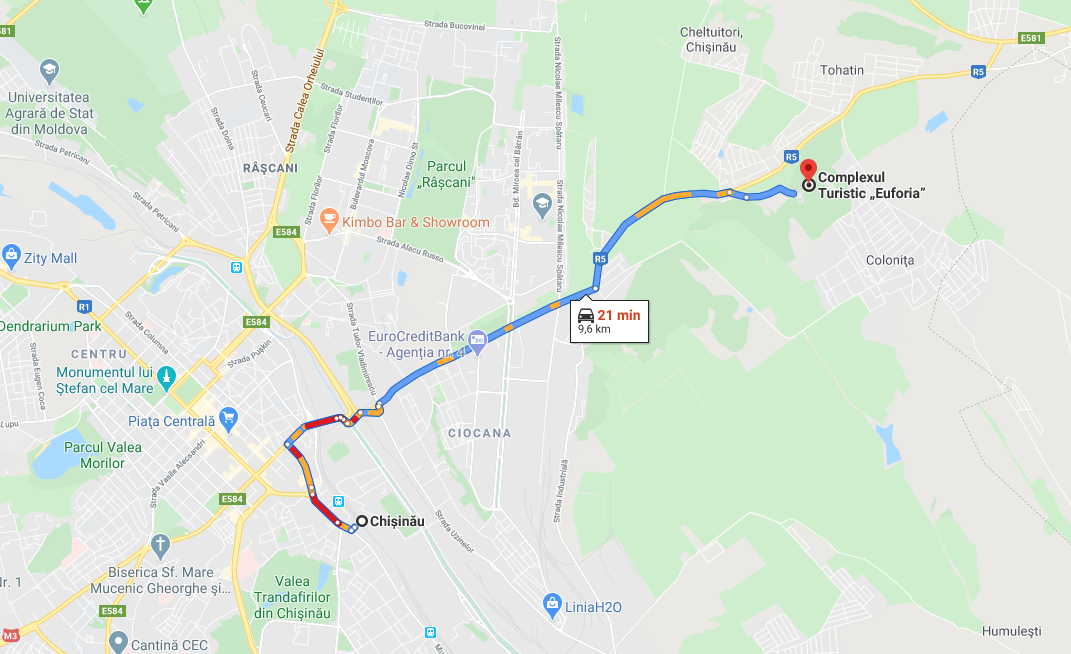 Как добраться в Туристический комплекс Euforia