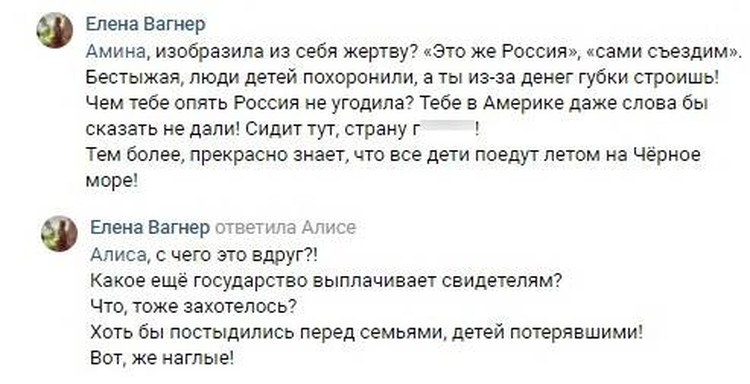 Родителей обвинили в желании нажиться на трагедии.