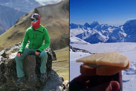 На высоте в 4 тысячи метров Вячеслав признался, что хлеб там становится вкусным, проблемы - мелкими, а ответы - очевидными