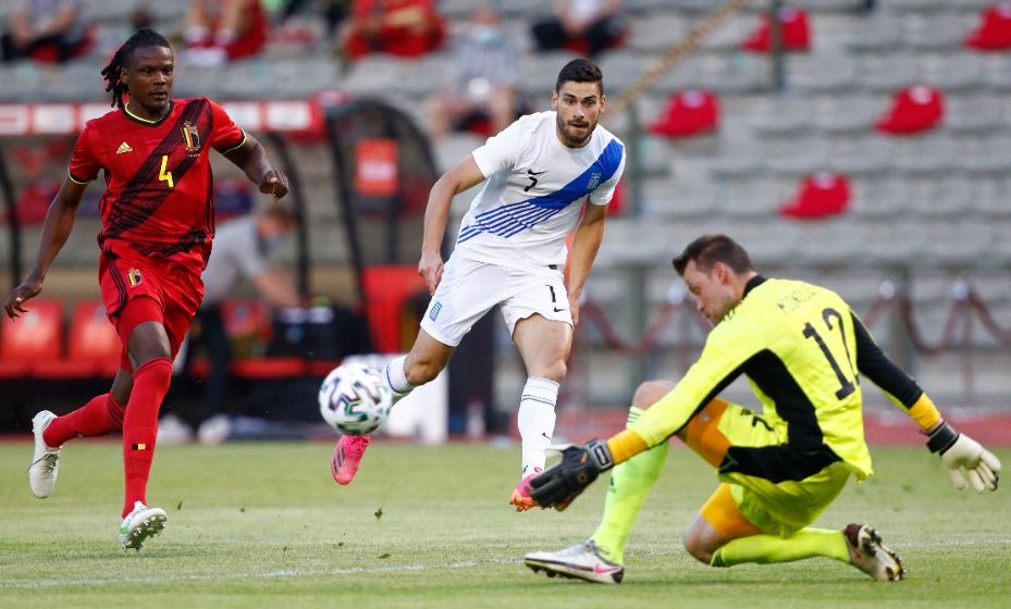 Симон Миньоле в матче с греками заменил в воротах сборной Бельгии Тибо Куртуа. Фото: Reuters