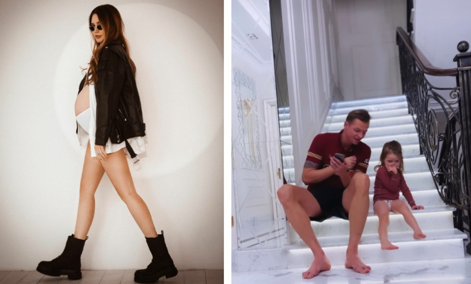 Бывший игрок «Велеса» Дмитрий Тарасов и его супруга Анастасия Костенко в ожидании очередного ребенка. Фото: Инстаграм Дмитрия Тарасова, Анастасии Костенко