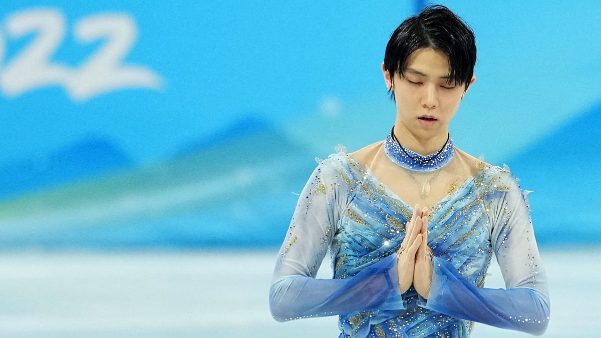 Юдзуру Ханю в короткой программе Олимпиады-2022 стал седьмым. Фото: REUTERS