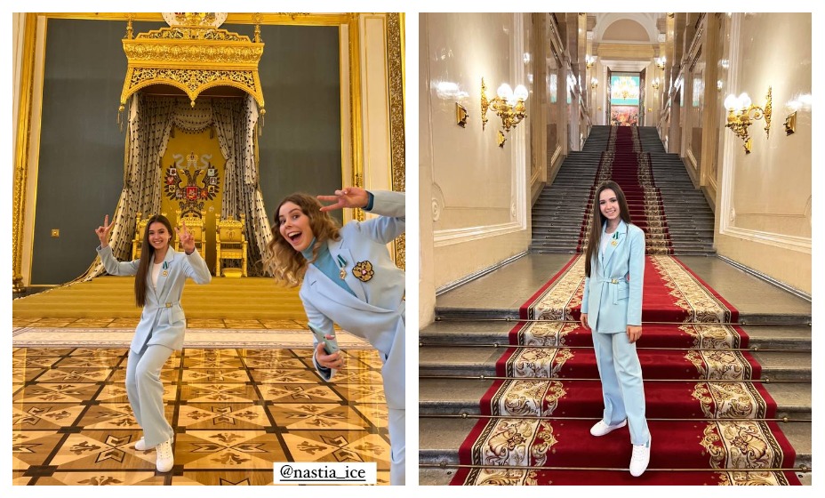 Камила Валиева постит фотки из самых неожиданных мест - даже из Кремля! Фото: Личная страница Камилы Валиевой в соцсетях
