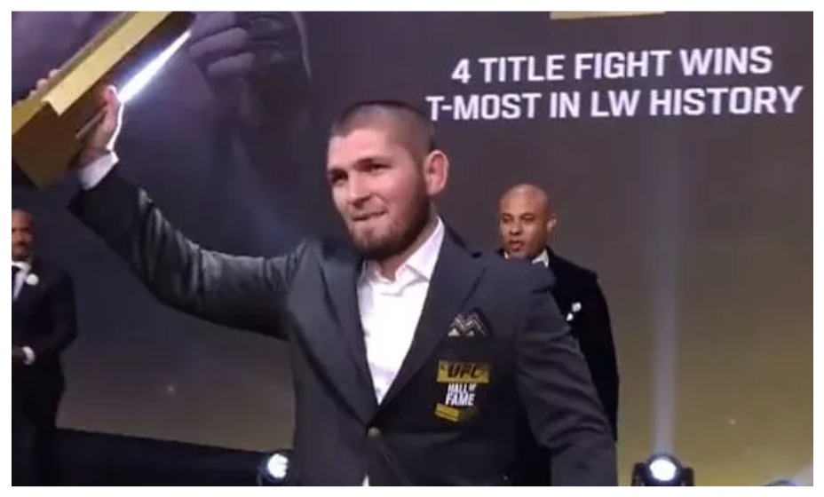 Хабиб вошел в Зал славы UFC, но не хочет оставаться в спорте. Фото: Скриншот UFC