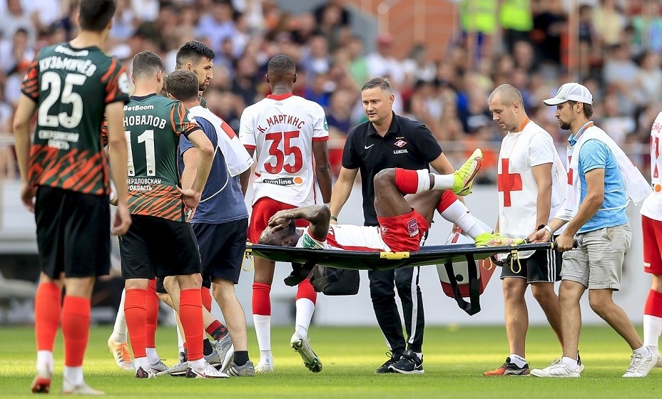 Мозес надолго остался вне футбола., вернется в команду он только ко второму сбору. Фото: ФК «Спартак»