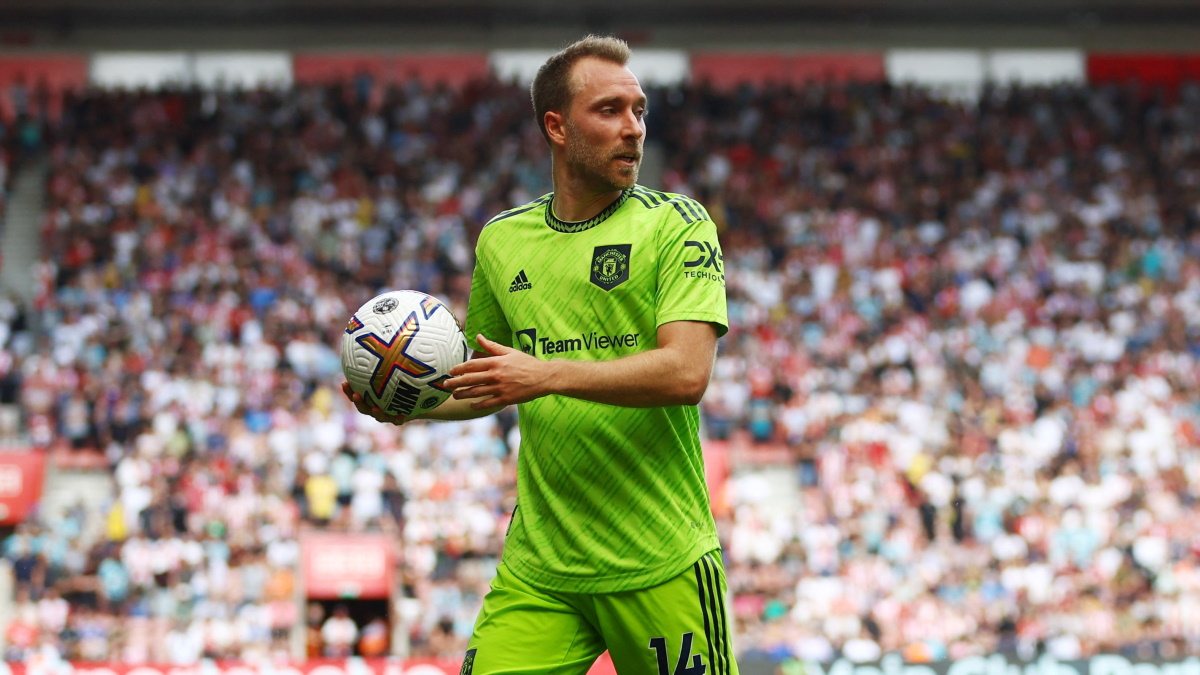 Кристиан Эриксен в матче 