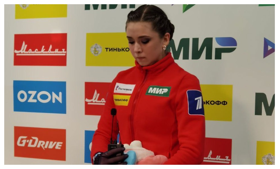 Камила Валиева не справилась с тройным акселем в короткой программе. Фото: соцсети Teamtutberidzee