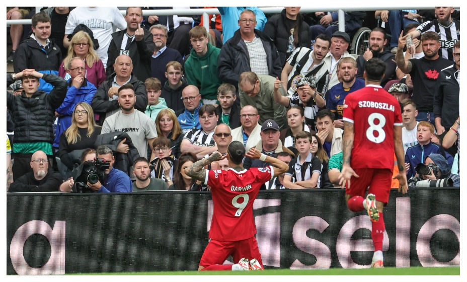 Нуньес не пощадил «Ньюкасл» и его болельщиков. Фото: Global Look Press