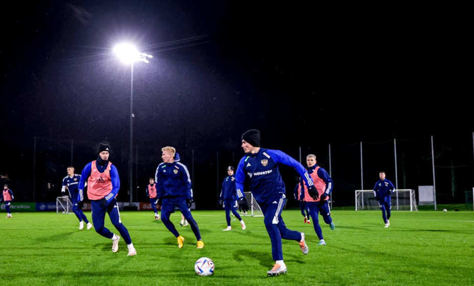 Сборная России тренируется в подмосковном Новогорске. Фото: пресс-служба РФС