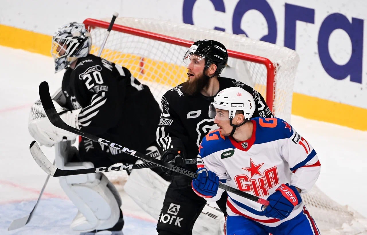 Питерские армейцы доминировали. Но в первом периоде без голов. Фото: пресс-служба ХК СКА (Санкт-Петербург)