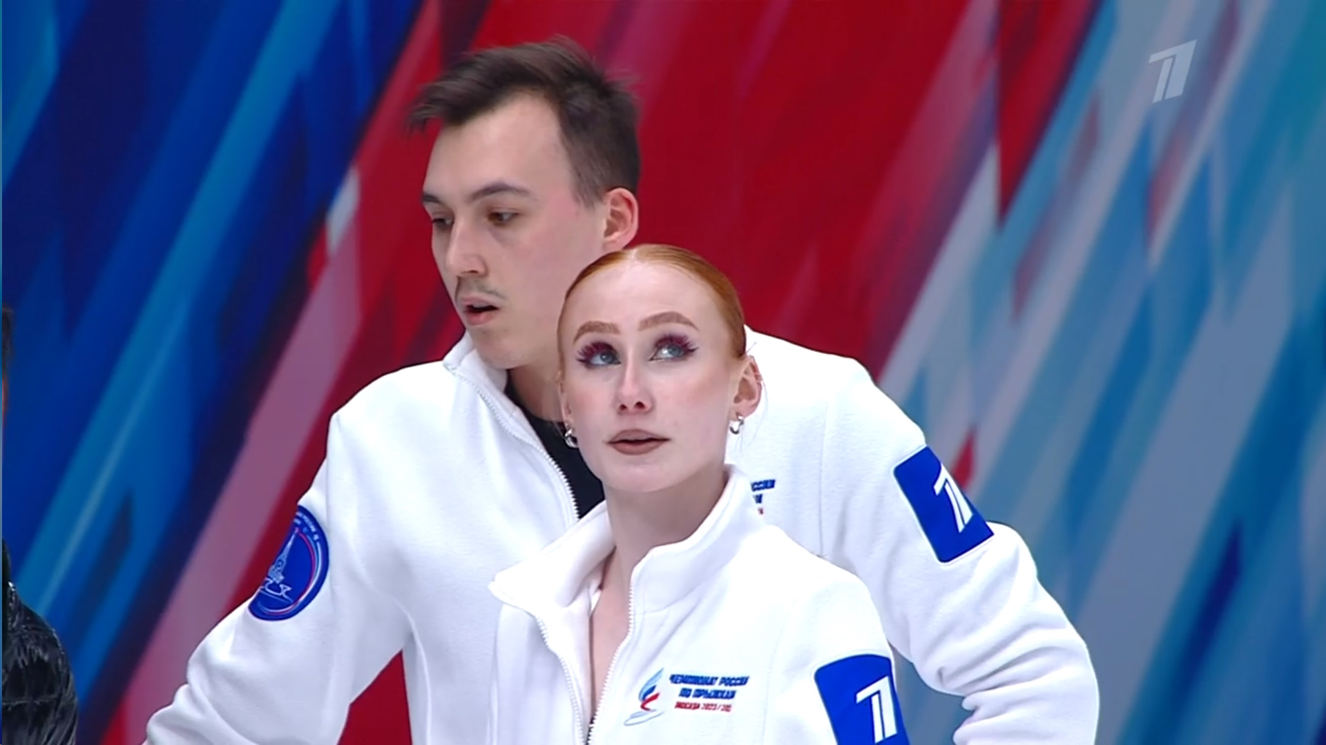 Елизавета Осокина и Артем Грицаенко. Фото: стоп-кадр прямого эфира 