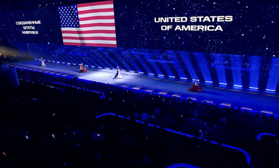 В Играх Будущего примут участие представители 107 стран. США тоже приехали. Фото: Трансляция Церемонии открытия