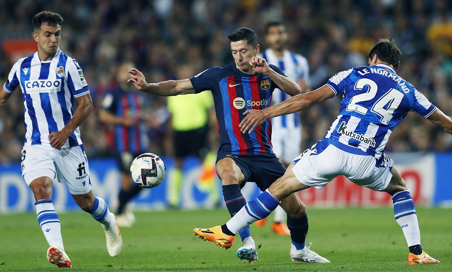 «Барселона» 13 мая сыграет с «Реалом Сосьедад» в матче 35-го тура испанской Ла Лиги. Фото: Global Look Press