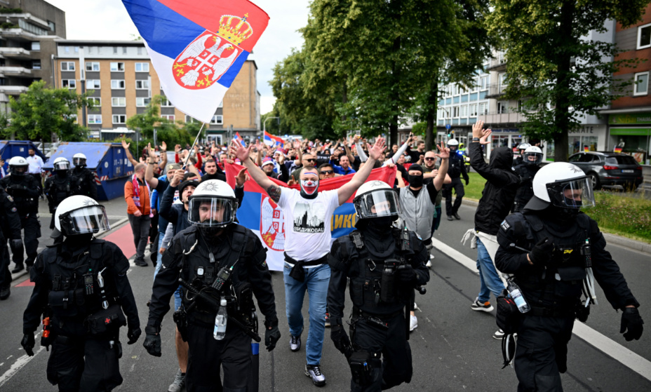 Полиция Германии объявила матчи сборной Сербии зоно особого риска. Фото: Reuters