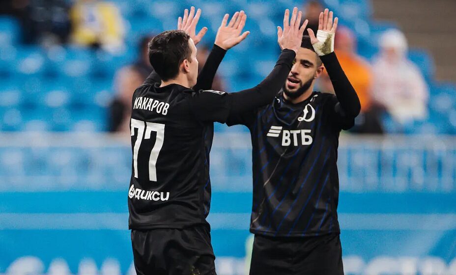 Хет-трик Маухуба принес победу «Динамо» в матче Кубка России с «Крыльями Советов». Фото: ФК «Динамо» Москва