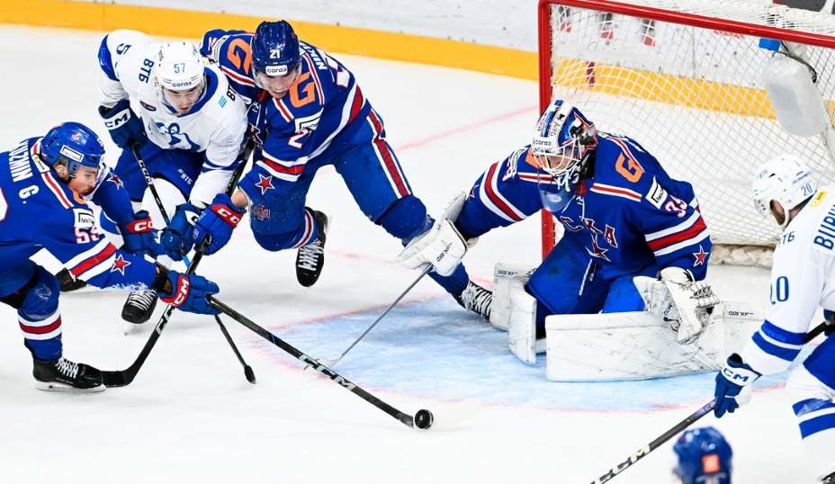 Динамовцы справились со СКА. Фото: Соцсети ХК СКА