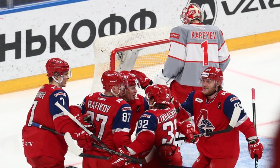 «Спартак» проиграл «Локомотиву» в матче КХЛ. Фото: ХК «Локомотив»