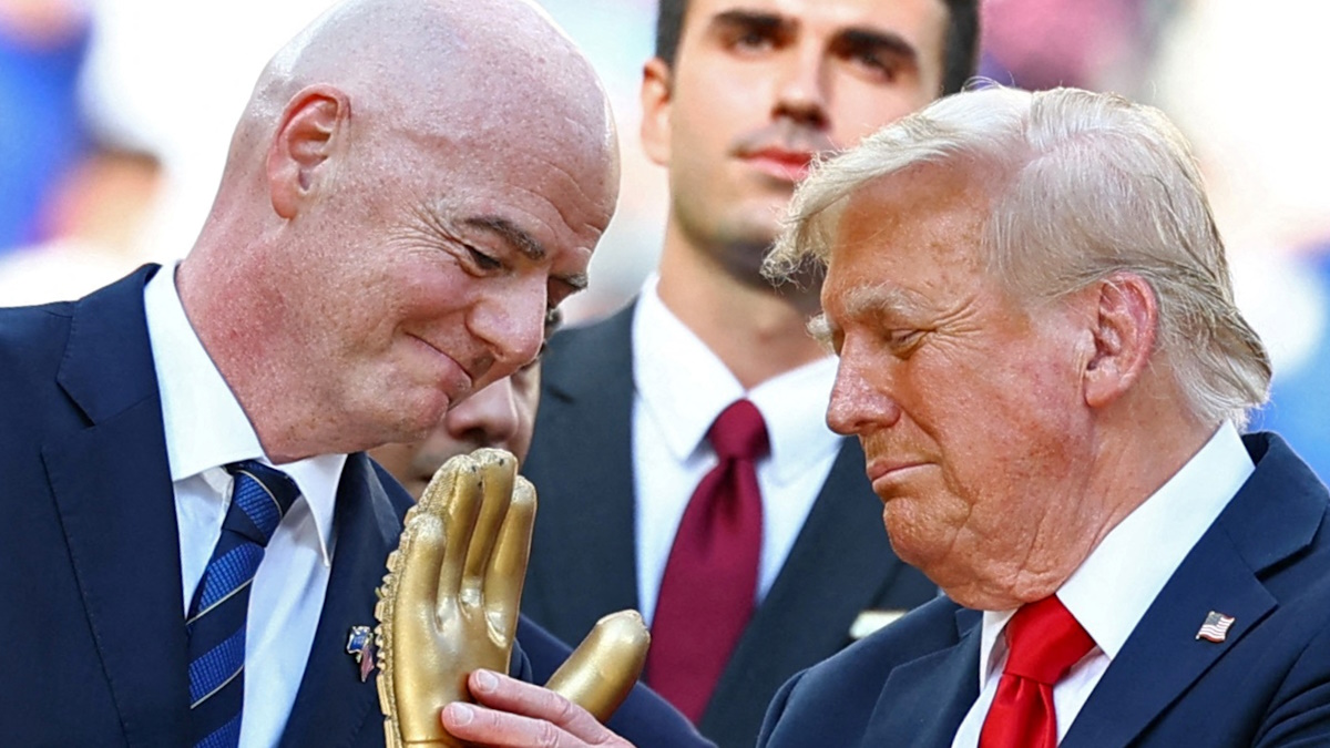 Дональд Трамп был гостем финала КЧМ-2025. Фото: REUTERS