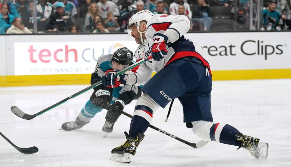 Александр Овечкин забросил две шайбы в ворота «Сан-Хосе». Фото: Reuters