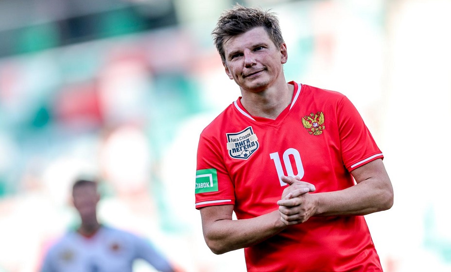 российский футболист крупным планом