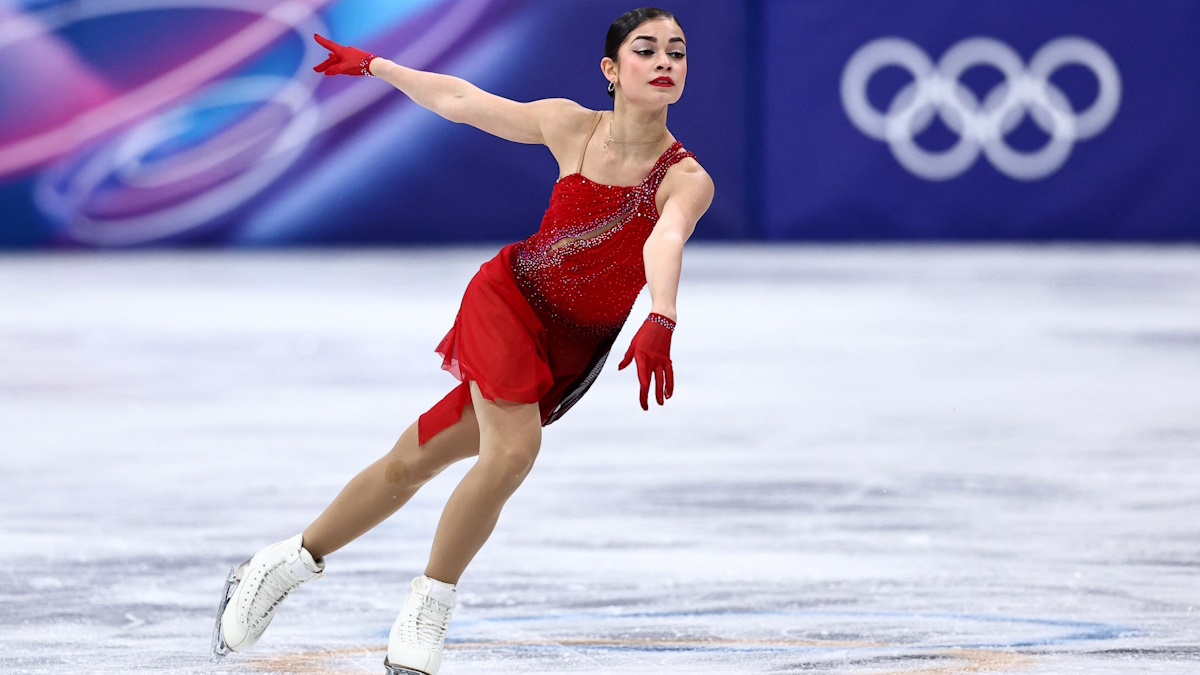Фигуристка Аделия Петросян в произвольной программе Олимпиады-2026 в Милане. Фото: REUTERS