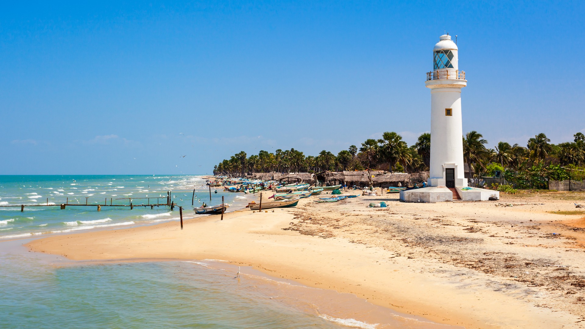 Маяк Талайманнар на острове Маннар.