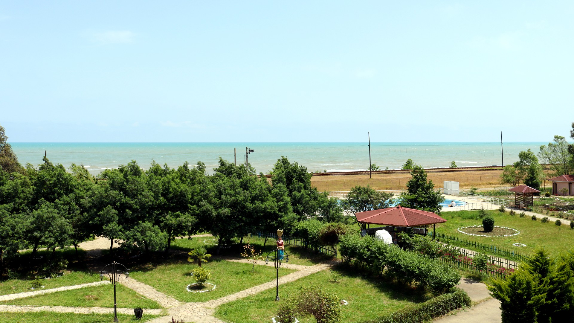 Вид на море с балкона, Ленкорань.