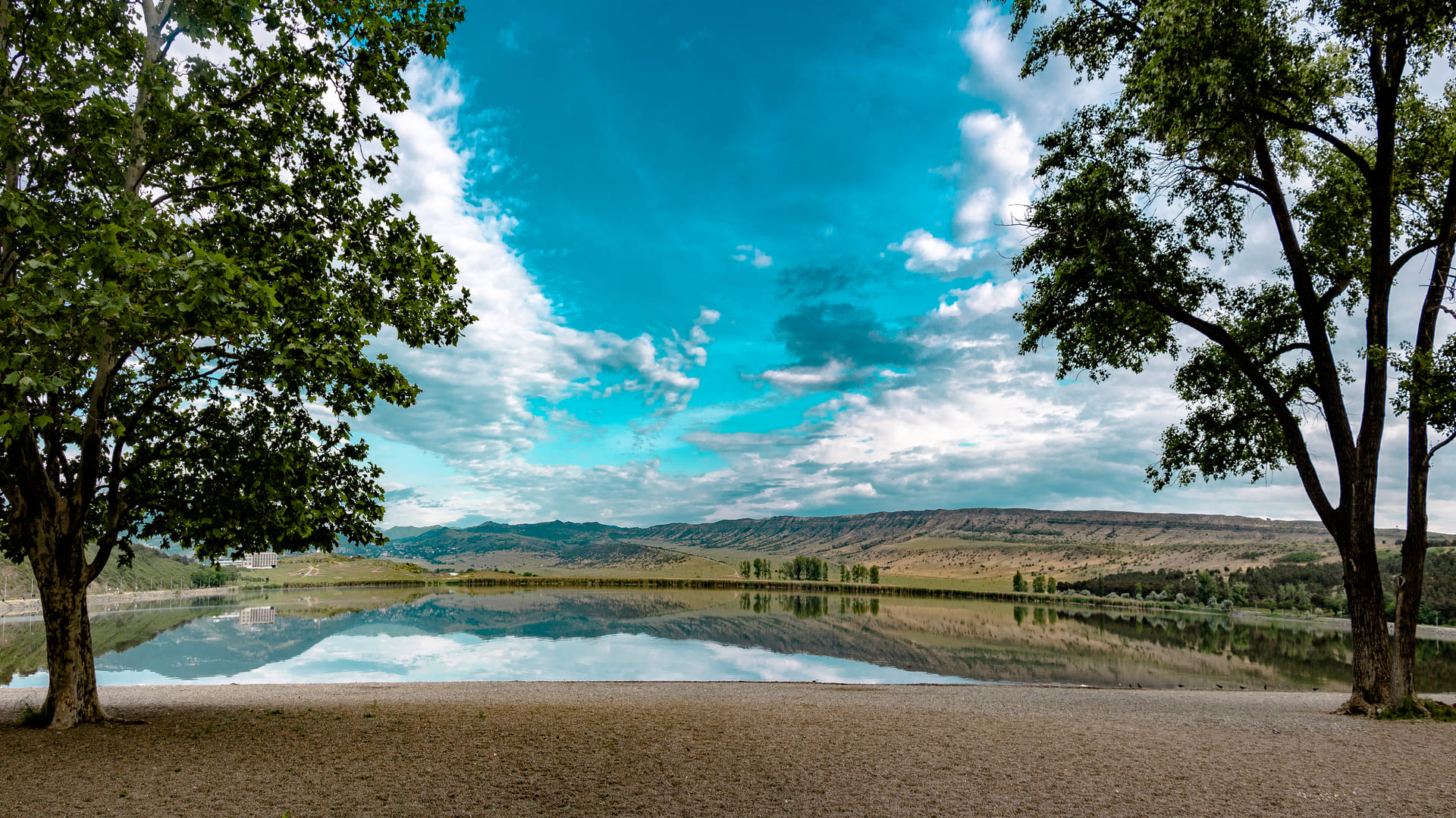 Летнее утро на озере Лиси, Грузия.